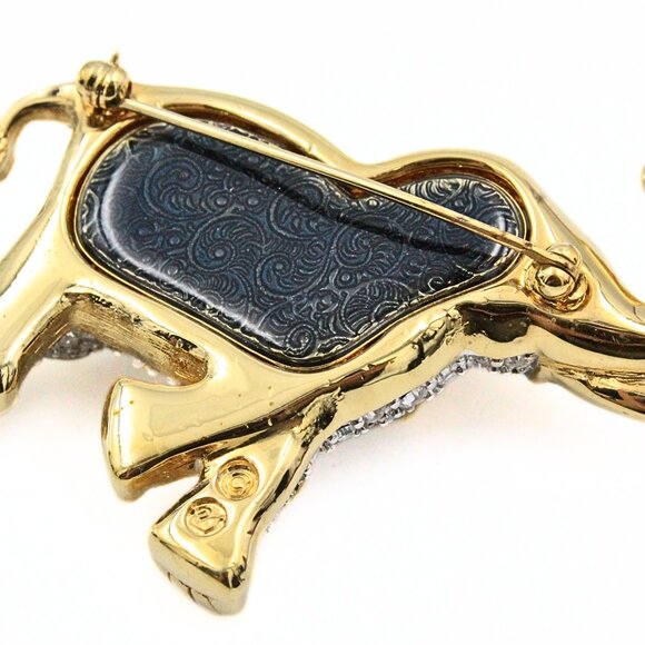 Exquisite Sparkly Swarovski Elephant Pave´Crystal Encrusted Brooch - Picture 11 of 11